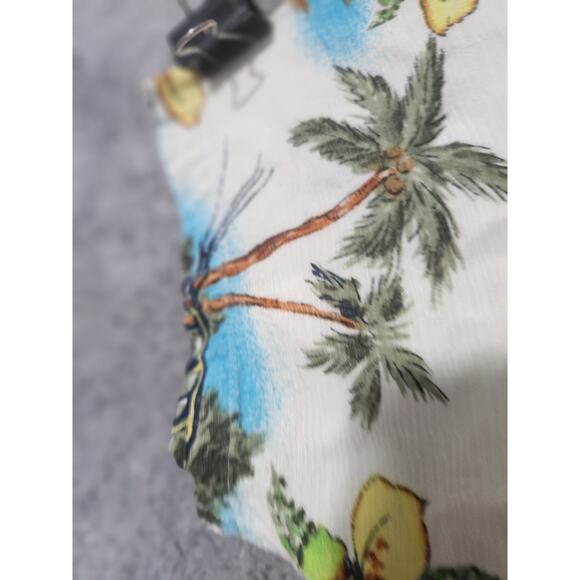 Pendleton Button Up Shirt XLarge Adult Beige Tropical Short Sleeve Hawaiian Mens - Picture 7 of 9